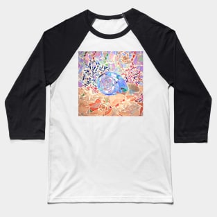 Seashell & Coral Mosaic 2 Baseball T-Shirt